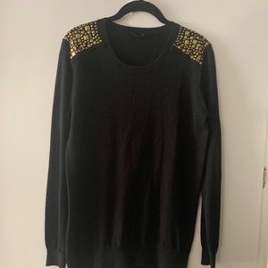 IMAN Gold Studded SWEATER